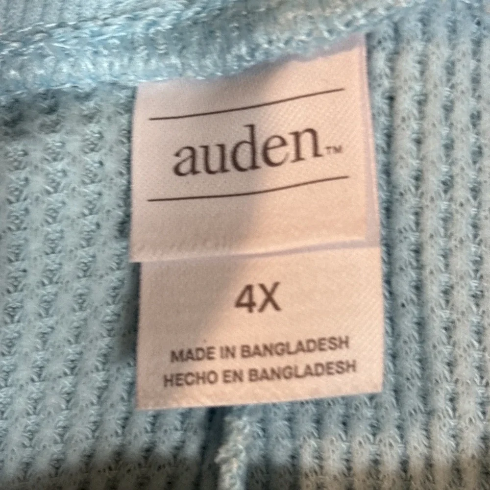 Auden Women Pants Blue Soft Lounge Sleepwear Pant Size 4X NWT